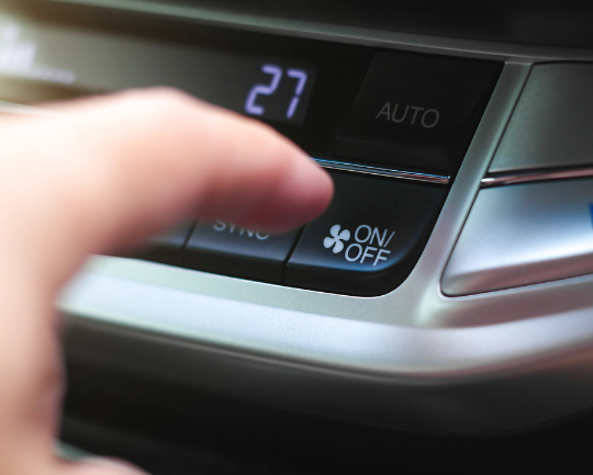 Temperature control inside the vehicle